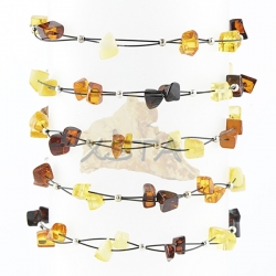 Baltic amber bracelet with wire Adults